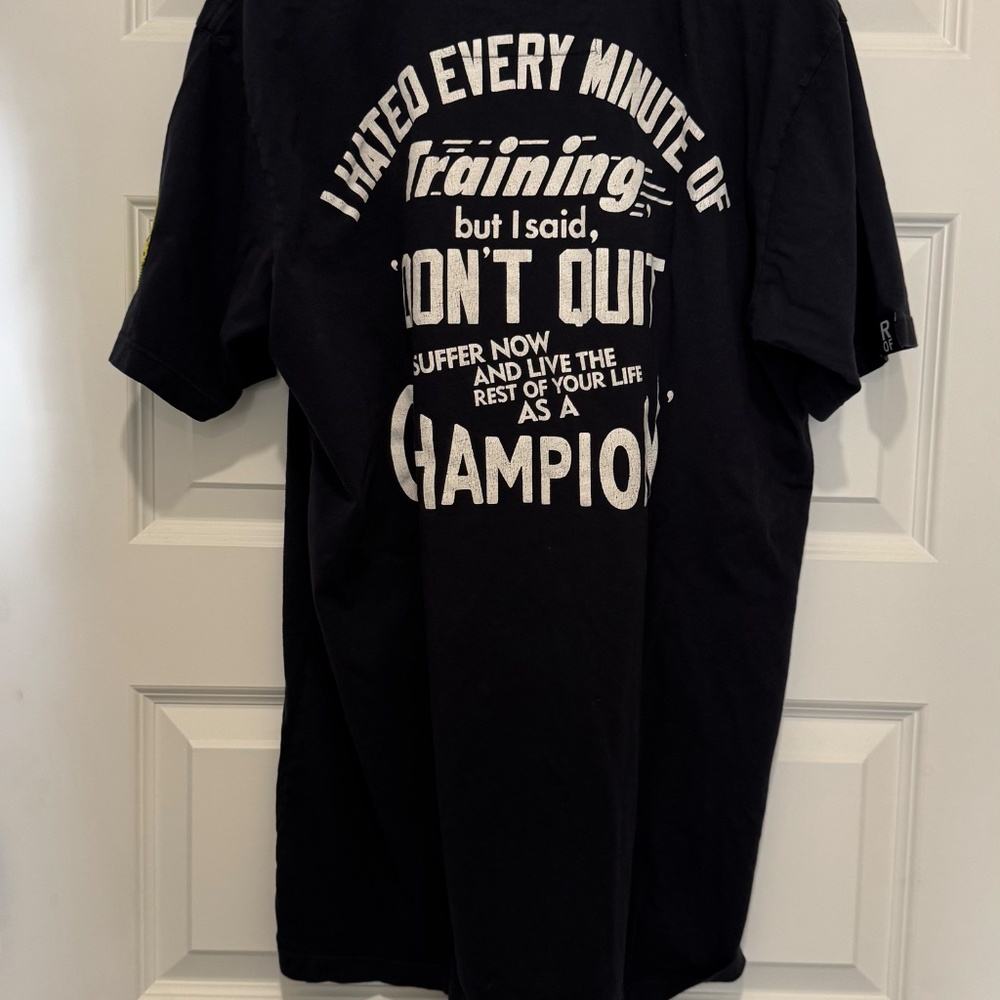 Ali Deer Lake 'Don't Quit' Quote Black Tee - Picture 6 of 6